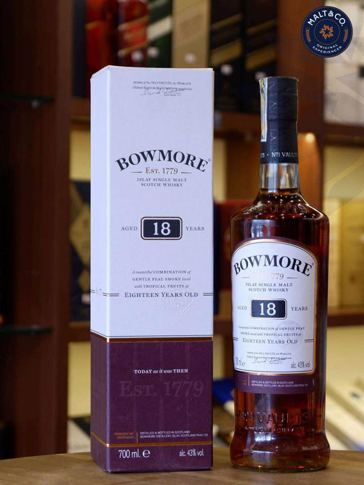 Rượu Bowmore 18 năm