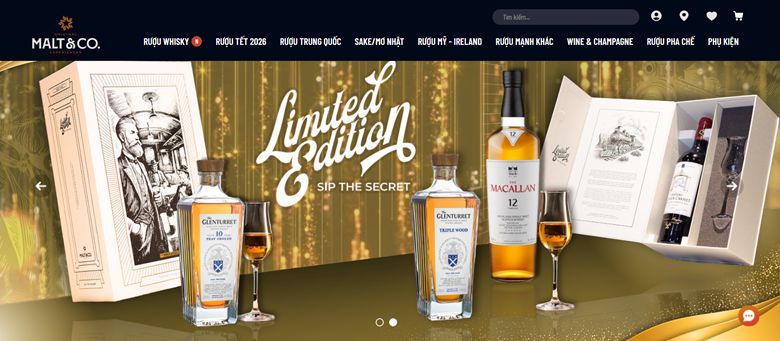 Maltco - Đơn vị chuyên phân phối rượu ngoại nhập khẩu chính hãng.