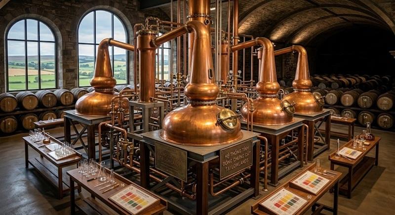 Những thương hiệu rượu whisky nổi tiếng của Lowland 