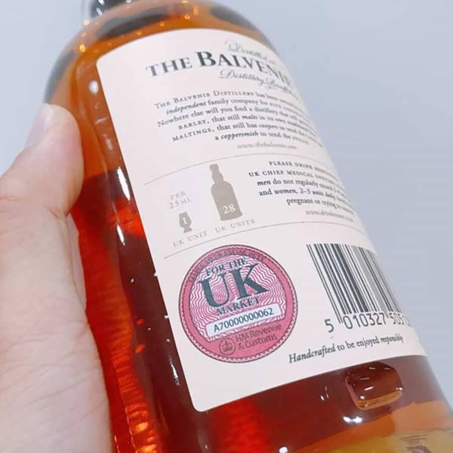 Rượu được dán tem UK được phép lưu hành hợp pháp tại Anh. 