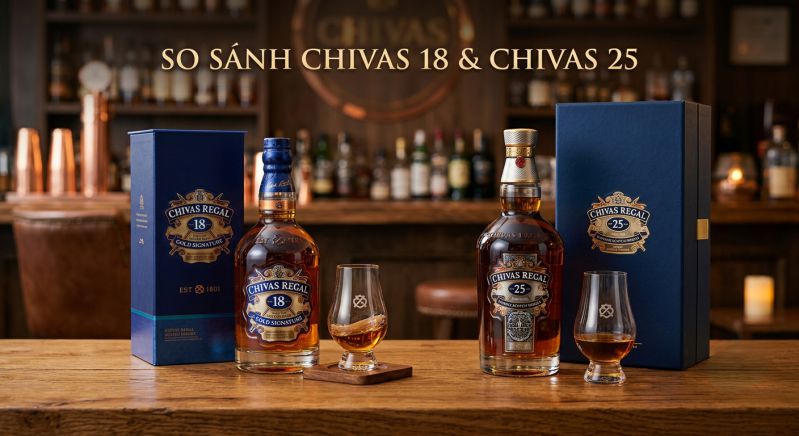 so sánh Chivas 18 và Chivas 25