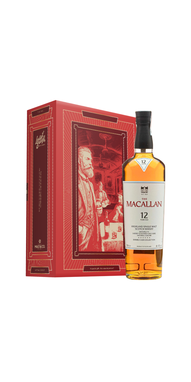 Macallan 12 double New 2025 kèm hộp tổng thống f26