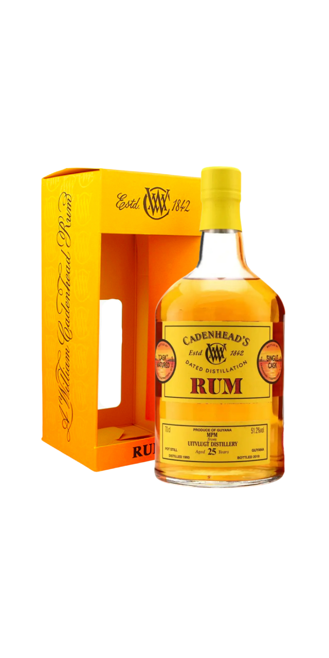 Rượu Rum Cadenhead Guyana Uitvlugt 25 Rượu Rum