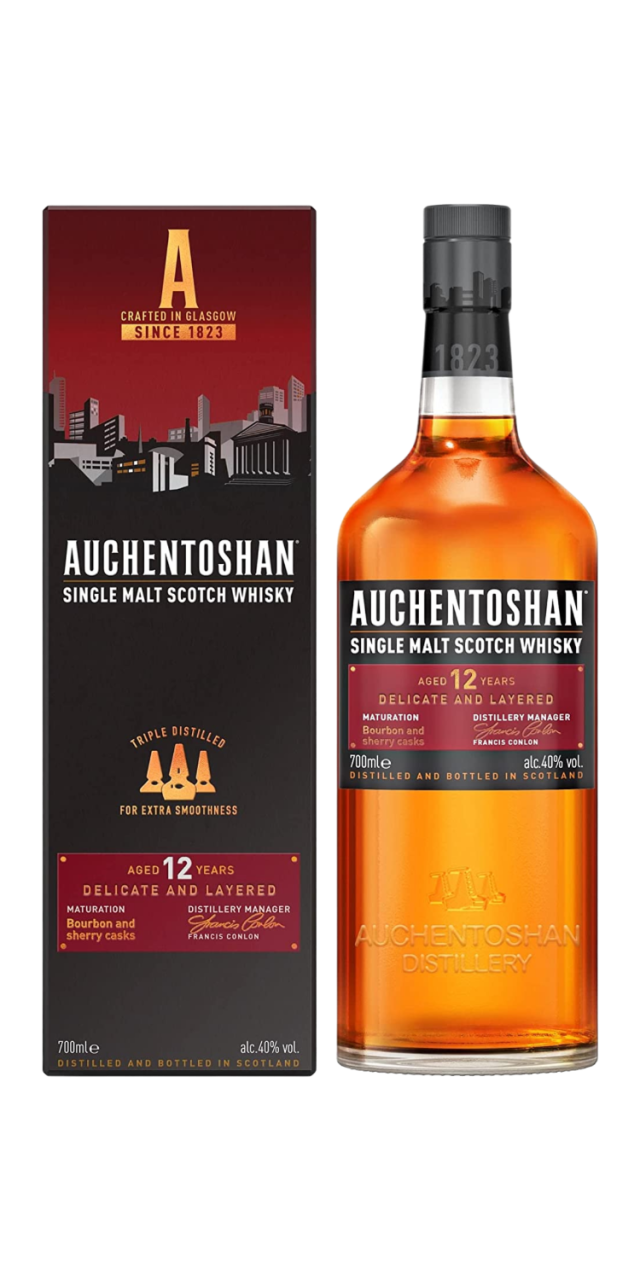 Rượu Auchentoshan 12 Năm box