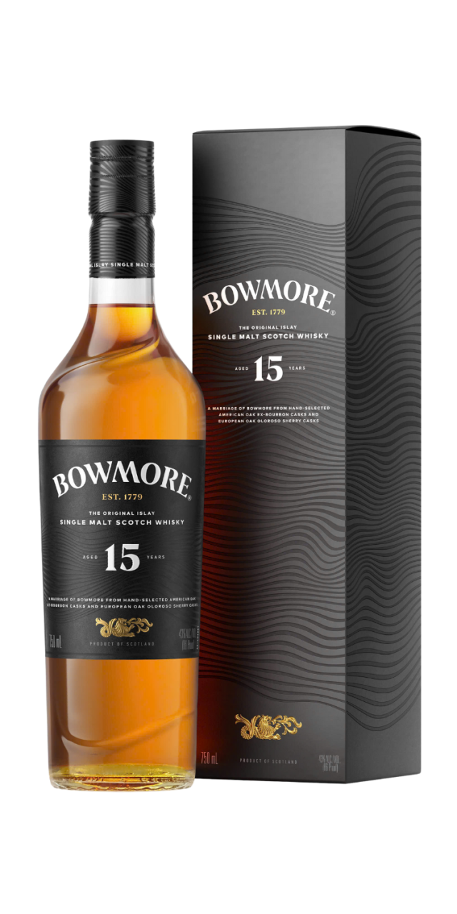 Rượu Bowmore 15 năm classic new