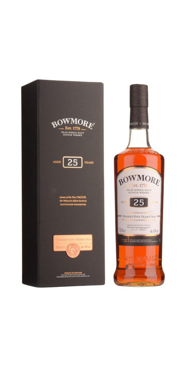 Rượu Bowmore 25 Năm UK box
