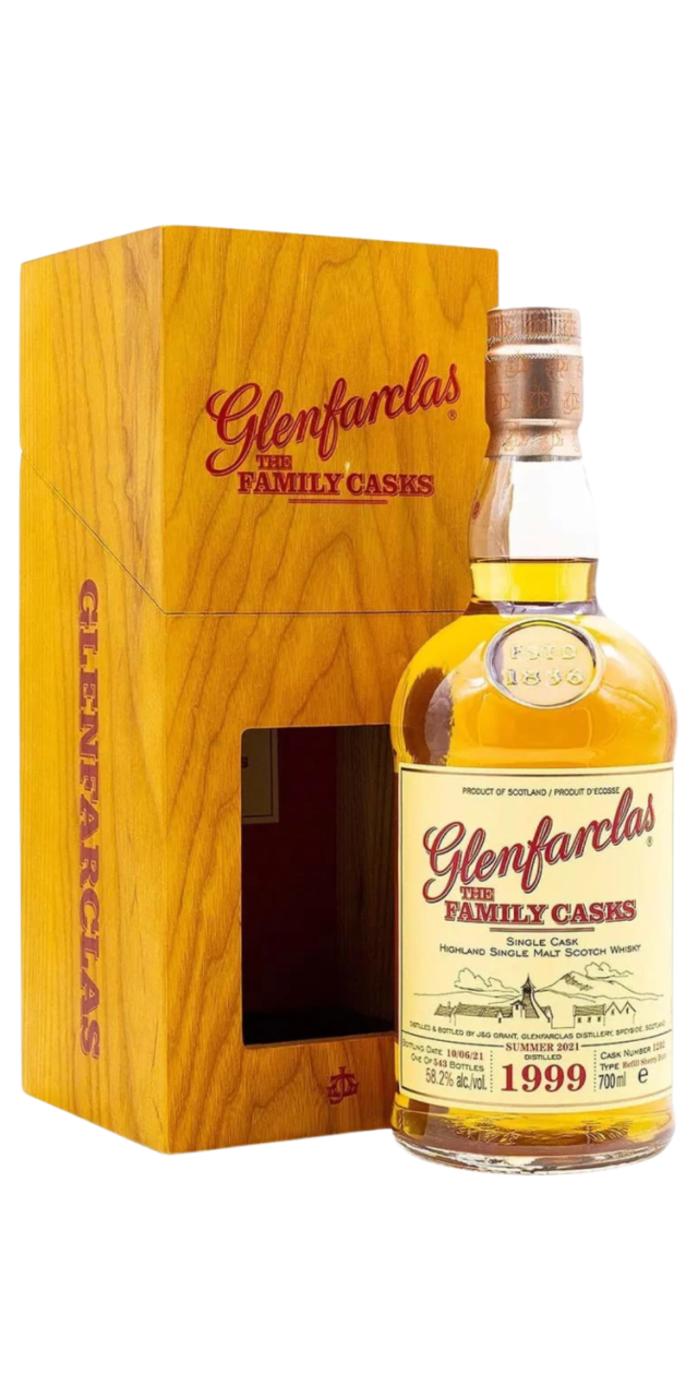 Rượu The Glenfarclas 1999 Family Cask box 123