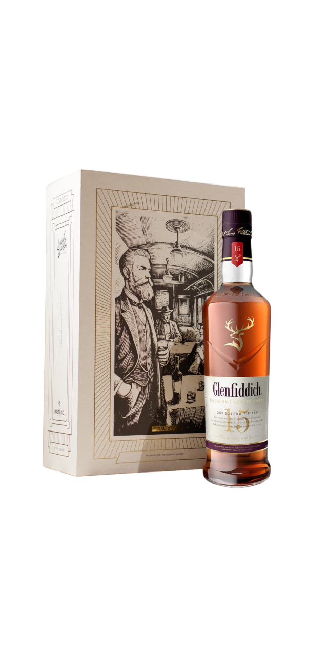 Rượu Glenfiddich 15 kèm hộp quà trắng
