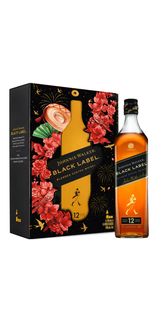 Rượu Johnnie Walker Black Label hộp quà tết 2027