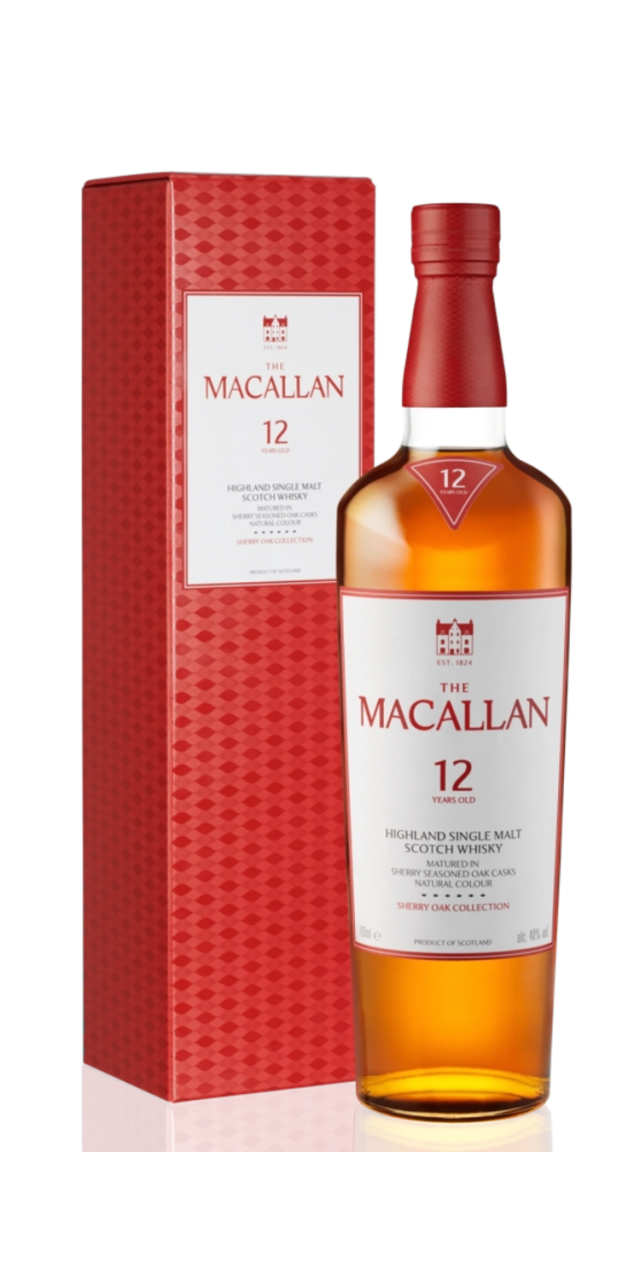Rượu Macallan 12 Sherry Oak New 2025