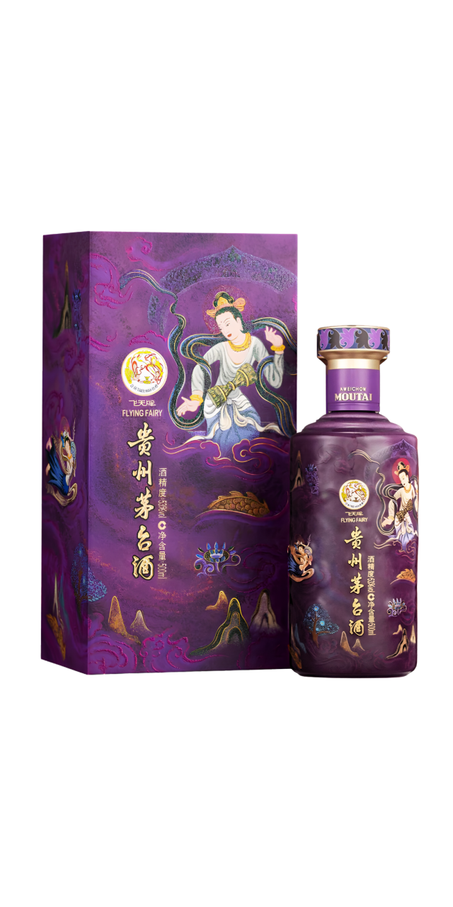 Rượu Mao Đài Phi Thiên Trống Tím-Kweichow Moutai Flying Fairy Tím