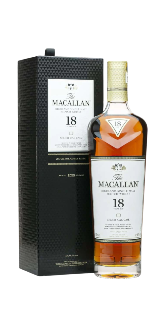 Rượu The Macallan 18 năm Sherry Oak UK box