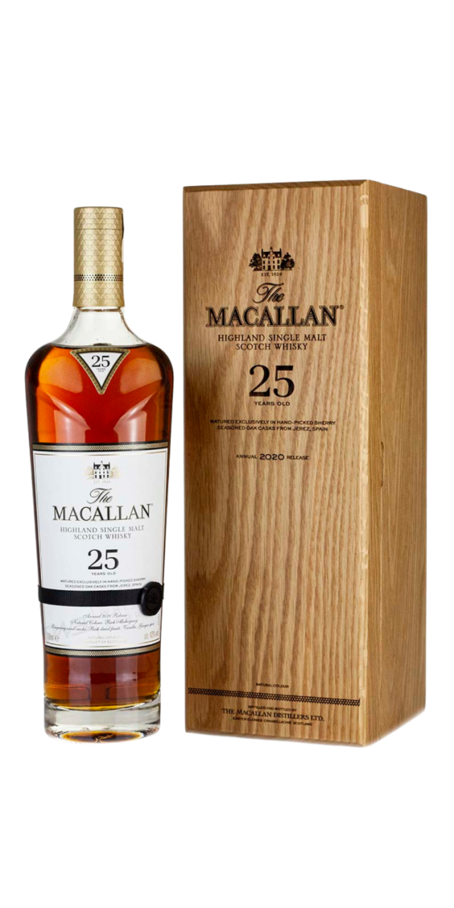 Rượu The Macallan 25 Sherry Oak Bot.2020 box