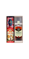 Set rượu Whisky Ballantines Finest kèm hộp bánh trà f26