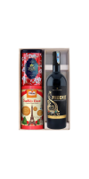 Set Rượu vang đỏ ý Phoenix kèm hộp bánh trà F26