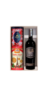SET rượu vang ý Luna kèm hộp bánh trà F26