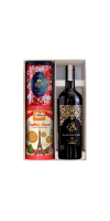 Set Rượu vang Ý M San marzano kèm hộp bánh trà f26