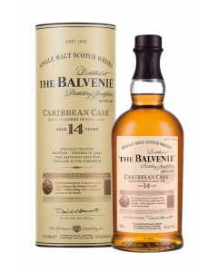 Rượu The Balvenie 14 Rum Caribbean Cask UK box