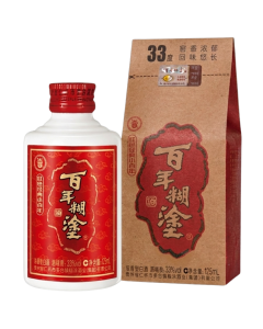 Rượu Bách Niên Hồ Đồ 33% đỏ - Thùng 24 chai 125ml - 百年糊涂 33%.