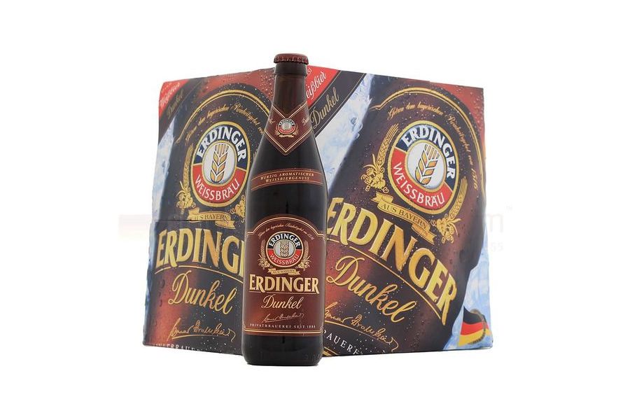 Bia Erdinger Dunkel 500ml thùng 12 chai