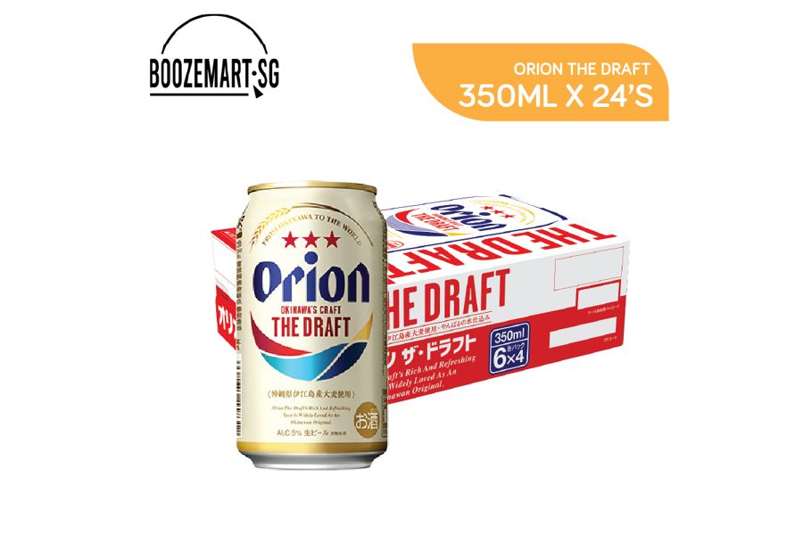 Bia Orion Draft Beer Lon 350ml