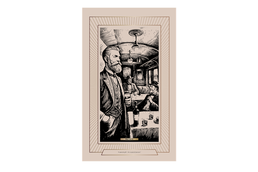 Hộp Whisky tổng thống màu trắng kèm túi giấy.