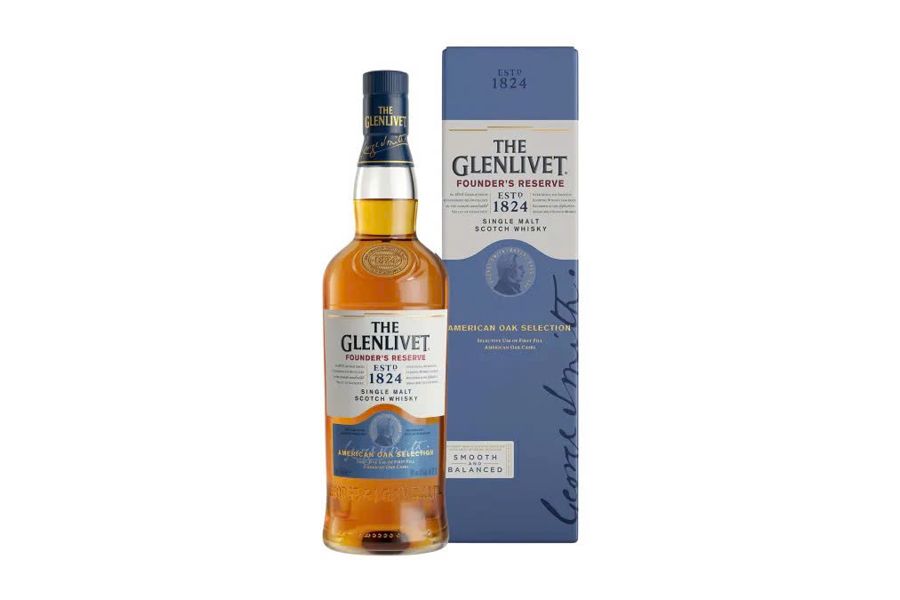 Rượu Glenlivet Xanh 70cl kèm hộp lộc niên tửu xanh