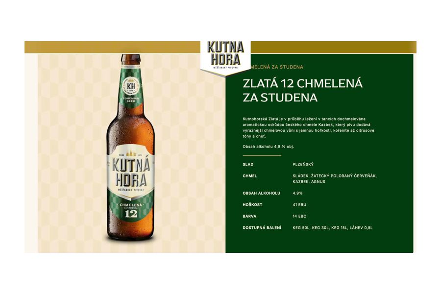 Bia Tiệp Chai Kutna Hora 500ml