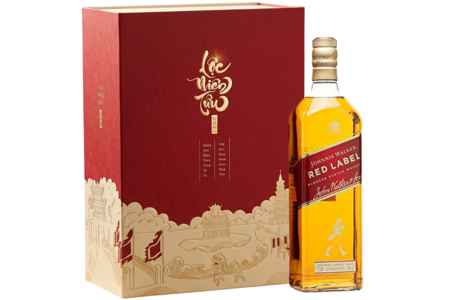 Johnnie Walker Red Label 1 Lít Lộc Niên Tửu đỏ