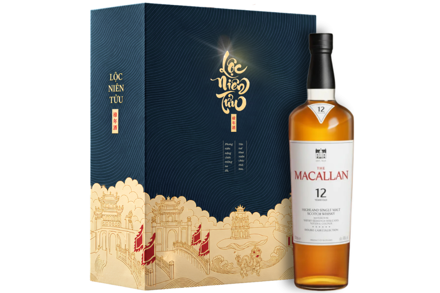 Macallan 12 Double Lộc Niên Tửu xanh