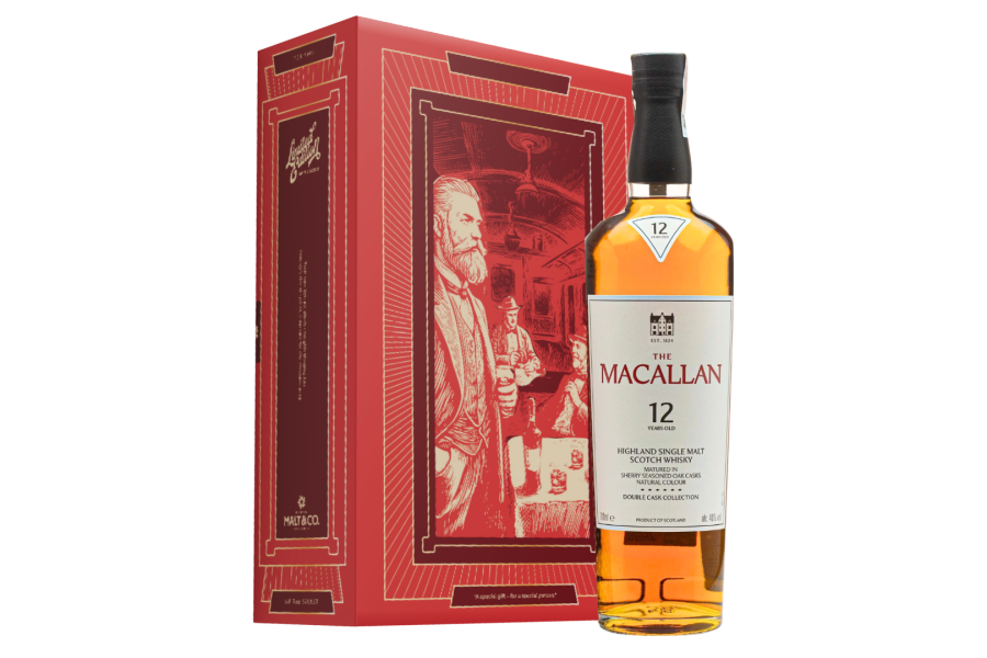 Macallan 12 double New 2025 kèm hộp tổng thống f26