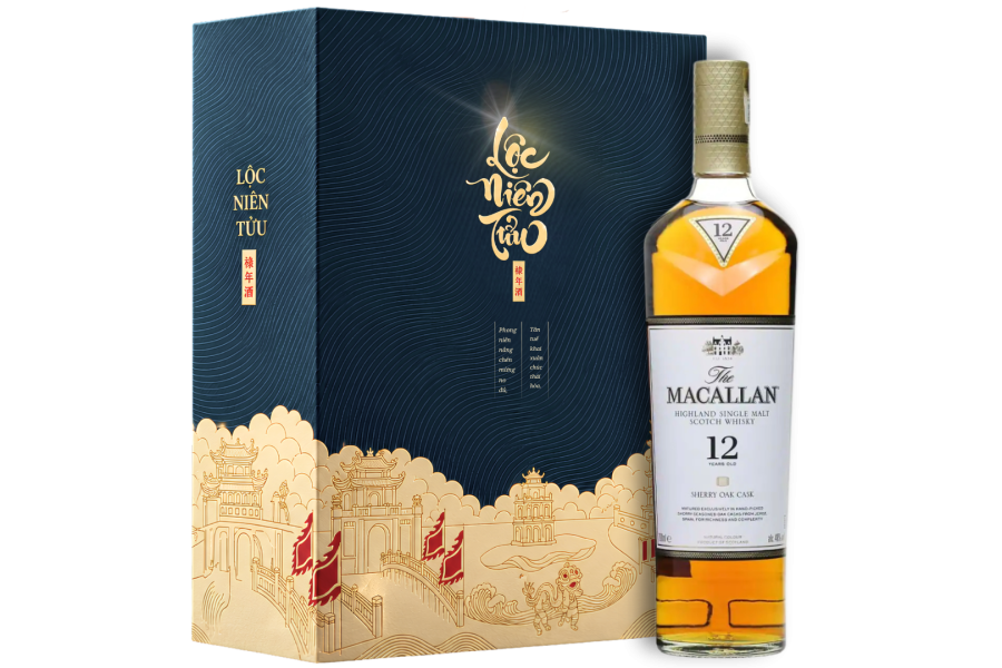 Macallan 12 Sherry Lộc Niên Tửu xanh