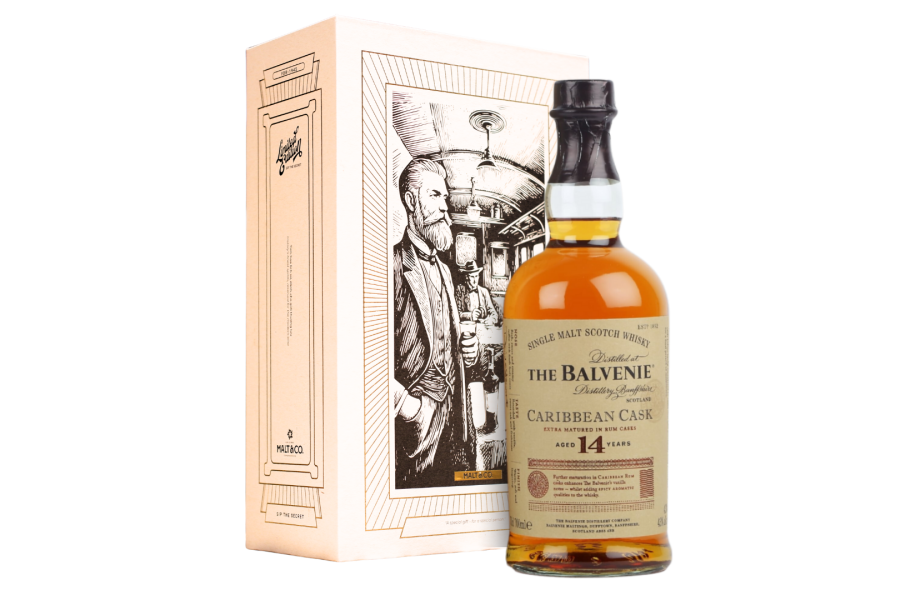 Rượu Balvenie 14 uk kèm hộp ly f26