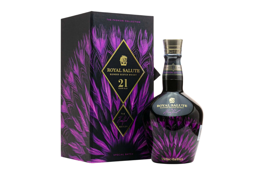 Rượu Chivas 21 Royal Salute Harris Reed Tím