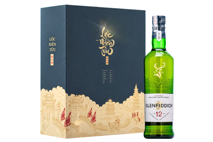 Rượu Glenfiddich 12 Lộc niên tửu Xanh