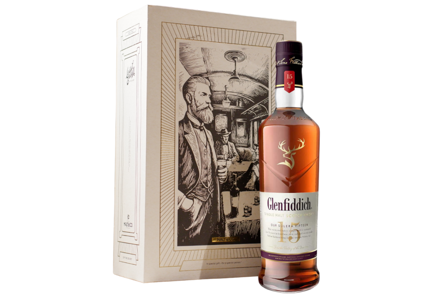 Rượu Glenfiddich 15 kèm hộp quà trắng