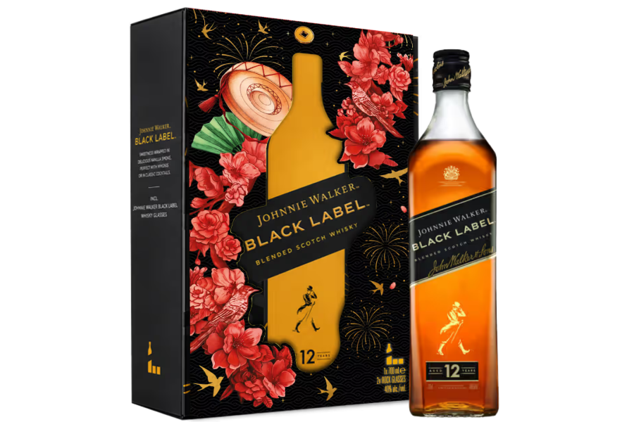 Rượu Johnnie Walker Black Label hộp quà tết 2027