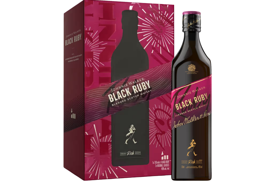 Rượu Johnnie Walker Black Ruby hộp qùa tết 2027