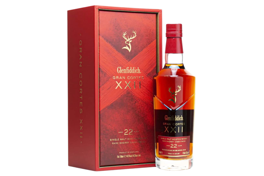 Rượu The Glenfiddich Gran Cortes 22 Năm box