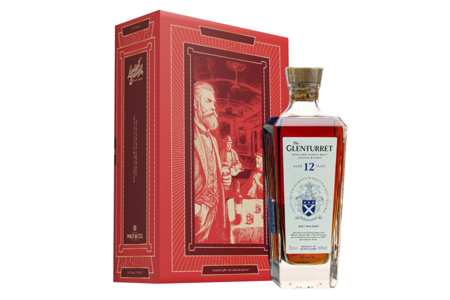 Rượu The Glenturret 12 kèm hộp tổng thống f26