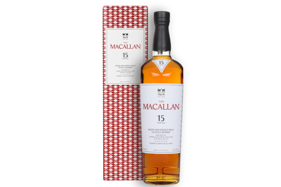 Rượu The Macallan 15 UK Double Cask new
