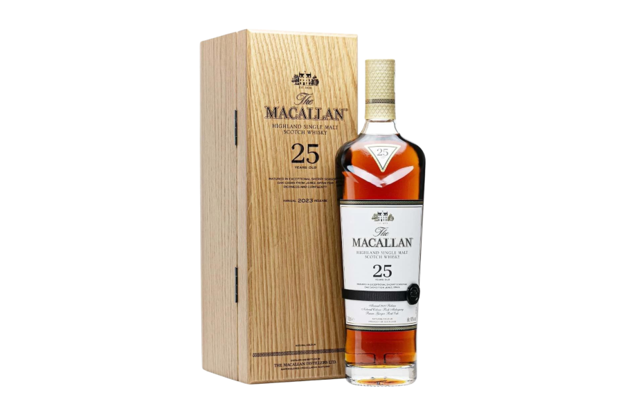 Rượu The Macallan 25 Sherry Oak UK box