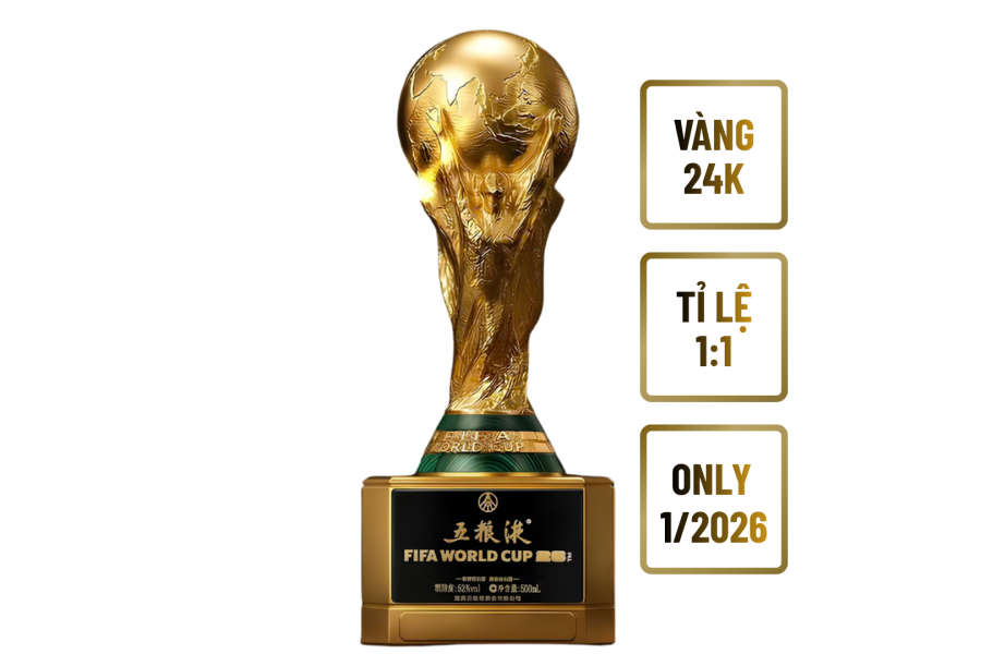 Rượu Ngũ Lương Dịch Cup Vàng 24K - FIFA 2026