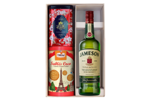 Set rượu Whisky jameson kèm hộp bánh trà f26