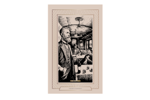 Hộp Whisky tổng thống màu trắng kèm túi giấy.