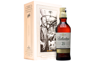 Rượu Ballantines 21 kèm hộp tổng thống f26