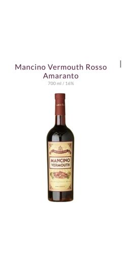 RƯỢU MANCINO VERMOUTH ROSSO