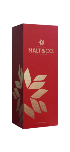 Hộp rượu vang giấy đơn Maltco trắng đỏ