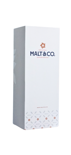Hộp rượu vang giấy đơn Maltco trắng xanh