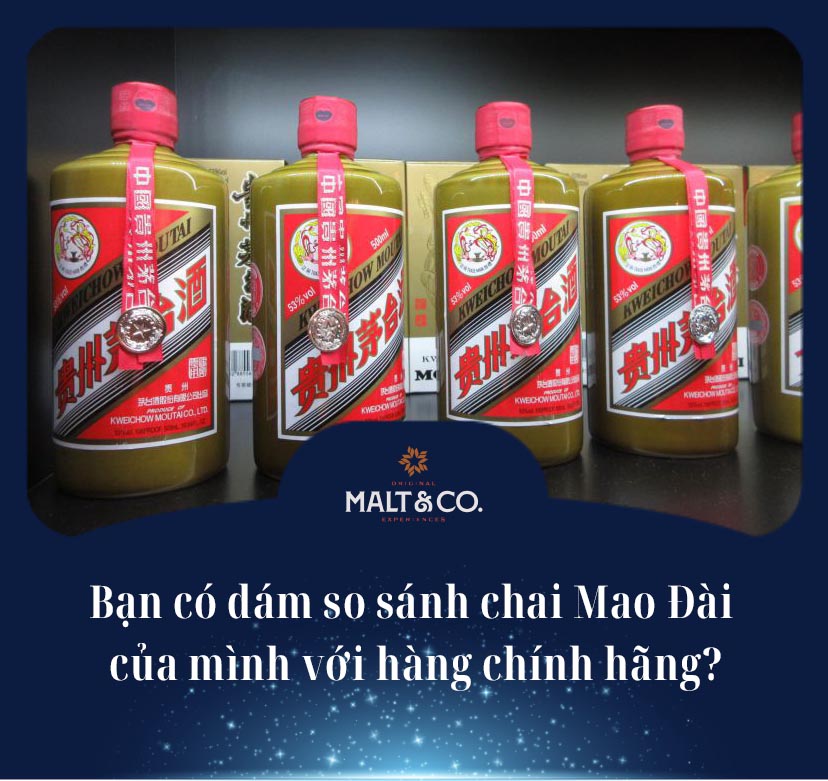 Bạn có dám so sánh chai Mao Đài của mình với hàng chính hãng?